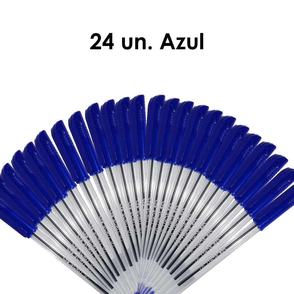 Caneta Esferográfica SCRIT Ponta Fina 0.7mm. Kit c/3/5/10/24