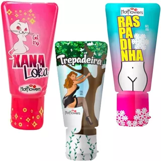 Kit Prazer Xana Loka Trepadeira Raspadinha 15g Hot Flowers