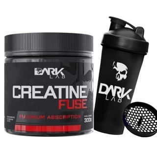 Kit Creatina Monohidratada 300g / 150g Creatine Fuse + Coqueteleira 700ml - Dark Lab
