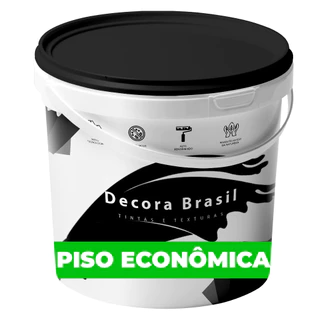 Tinta Piso Econômica 14 Litros Externa Interna Base d'água Decora Brasil Tintas