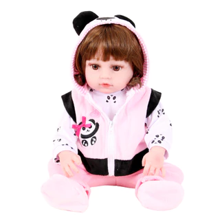Bebe Sweetie Reborn(R) Urso Panda Silicone Doll- 48cm