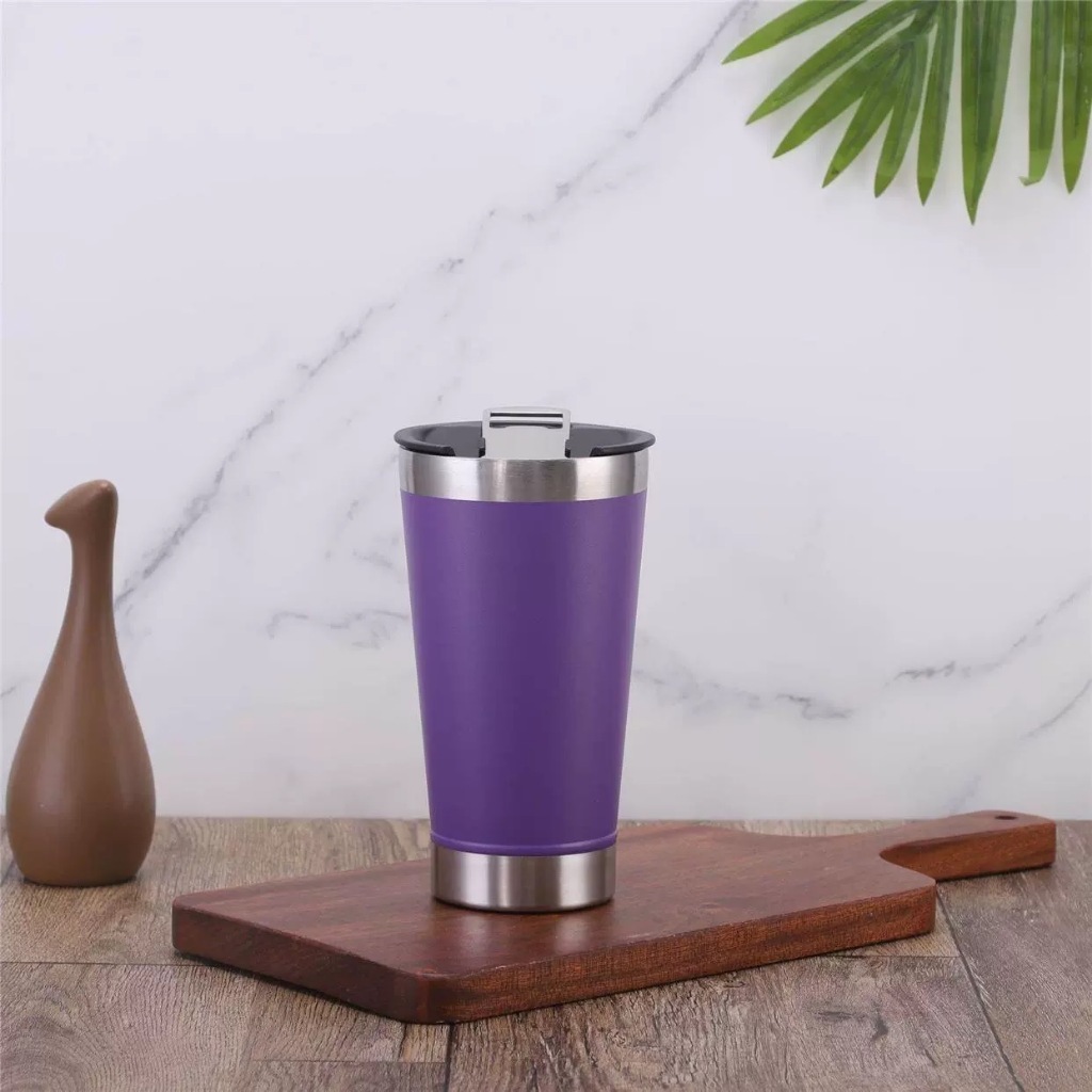 Copo Térmico Colorido De 502ml Com Tampa E Abridor Jorge