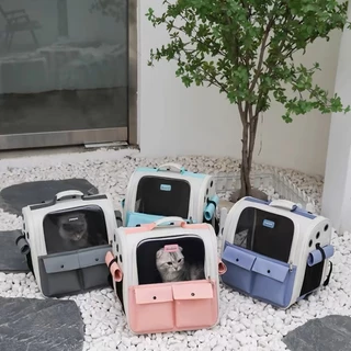 Bolsa de Transporte Pet Avião Viagem Mala para Cachorros e Gato Cabine mochila SQ5