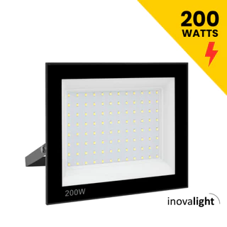 Refletor Led Holofote 200w Ip66 Bivolt Forte Luz Branco Frio Prova D'água