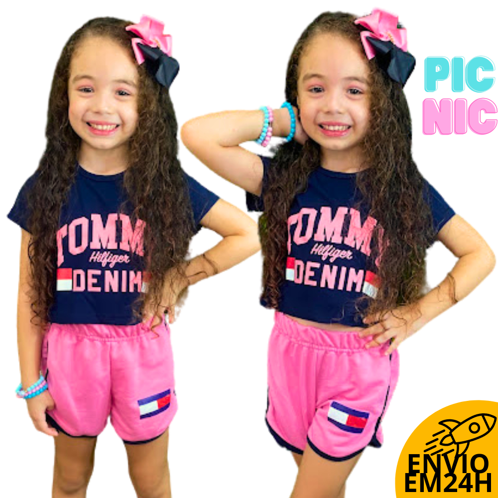 Roupa Infantil Conjunto Criança Feminino Blogueirinha Menina Verão ...