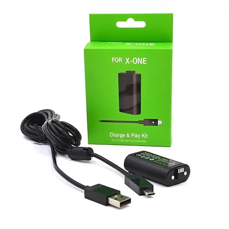 Bateria 1400mah Recarregável Para Controle Xbox One S/X + Cabo Micro Usb-v8