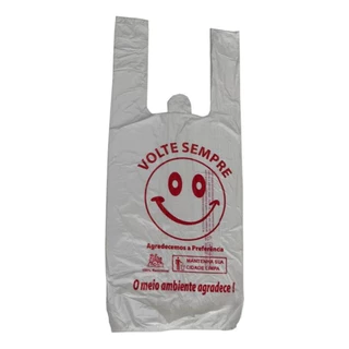 Sacolas Plástica Biodegradáveis Volte Sempre 38x50 C/ 700 Un