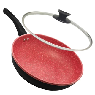 Frigideira Indução Antiaderente Granilite Wok 28cm com Tampa