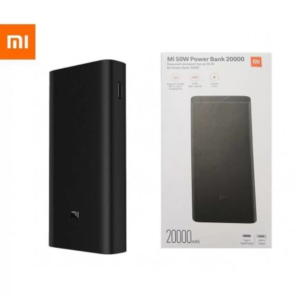 Xiaomi Powerbank Portátil, Bateria Externa, Powerbank, 20000mAh, 50W, Turbo PB2050SZM, USB, Tipo C