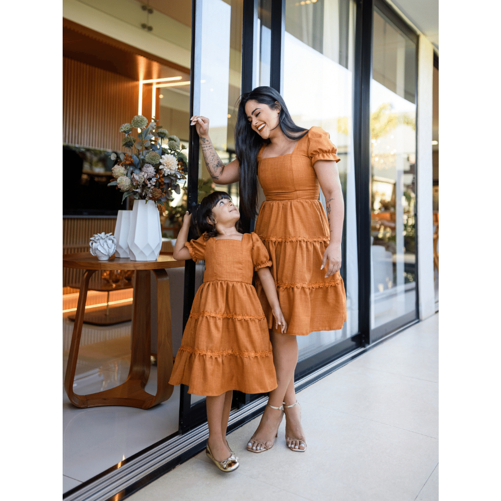 Vestido Godê Vestidos Evangelicos Mae E Filha Kit Vestido Tal Mãe