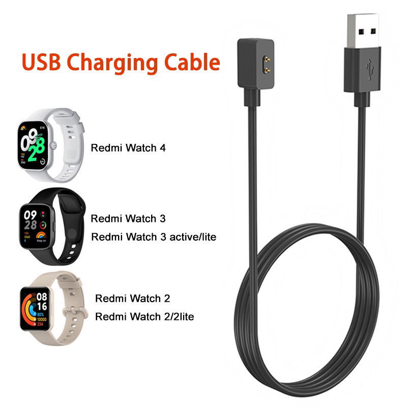 W.BILL Cabo Carregador USB Para Redmi Watch 3/4 Redmi Watch3 Active Redmi Band2 Redmi Watch2 lite Smart Band8