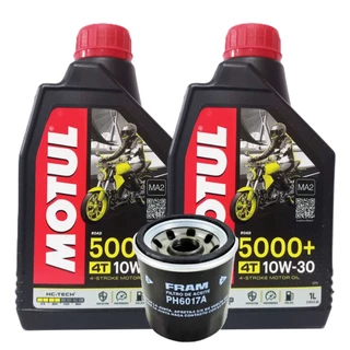 Troca de Óleo 2 Litros Motul 5000+ 10w30 + Filtro Ph6017a