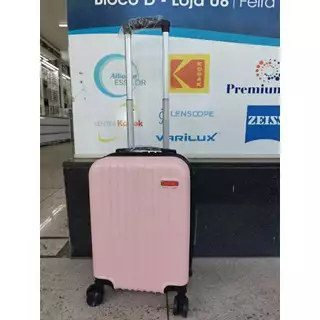 Mala de viagem mala de bordo peguena 10kg 18 -20.5 pelegados roda 360° versão engrossada abs/A BORDO bara rodas removíveis do