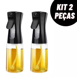 Kit Frascos de Spray Garrafa Pulverizador Multiuso de Azeite de Oliva Vinagre