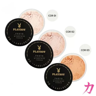 Pó Translúcido Solto De Finalização Facial Microfinish Powder Playboy A Prova D'água PB1033