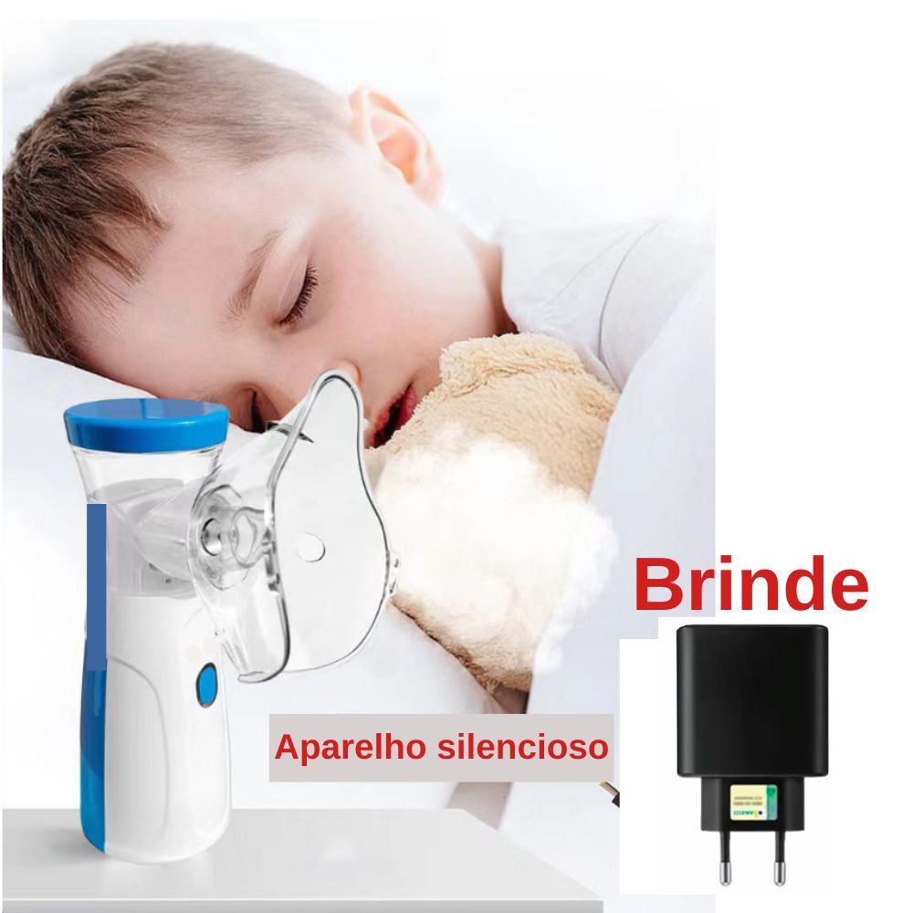Inalador portátil nebulizador silencioso bebe criança adulto | Shopee ...