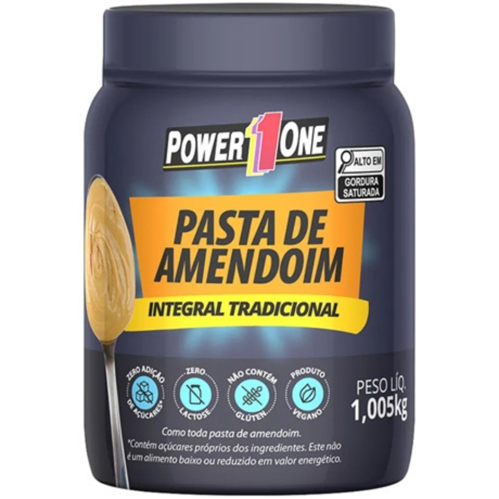 Pasta de Amendoim 1kg - Power one Tradicional