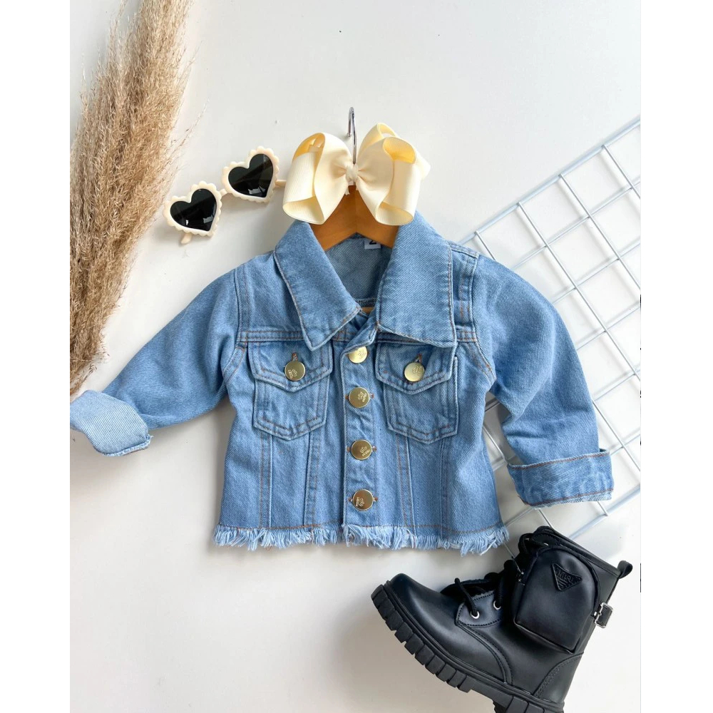 Jaqueta Jeans Infatil Blogueira Blogueirinha Inverno Festa Mini Diva Dital  Influencer Instagram | Shopee Brasil