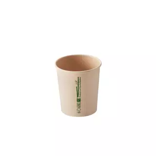Pote Biodegradável com tampa NATURALS Fibra de Bamboo (770 ml) c/20unidades