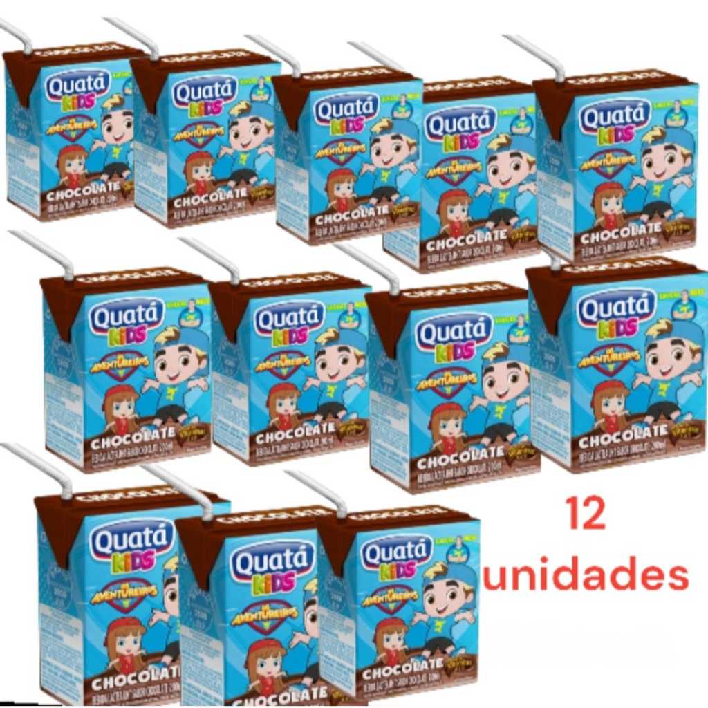 Bebida Láctea Uht - Quatá Kids Quatazinho Chocolate Caixa com 12 ...