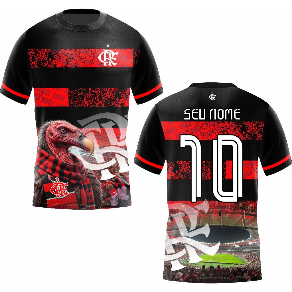 Camisas do Flamengo personalizada com seu nome | Shopee Brasil