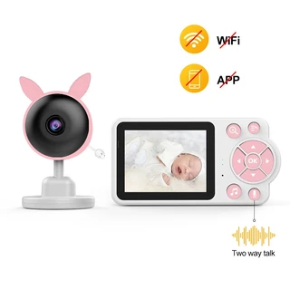 Monitor Video do bebê Hd Visão Noturna Sensores de Temperatura de Longo Alcance em Oferta na Shopee