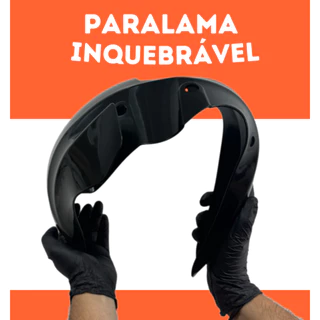 PARALAMA MOTO FAN TITAN 150 DIANTEIR0 PRETO em Oferta na Shopee