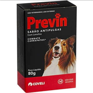 Previn Sabão Antipulgas 80g Coveli em Oferta na Shopee