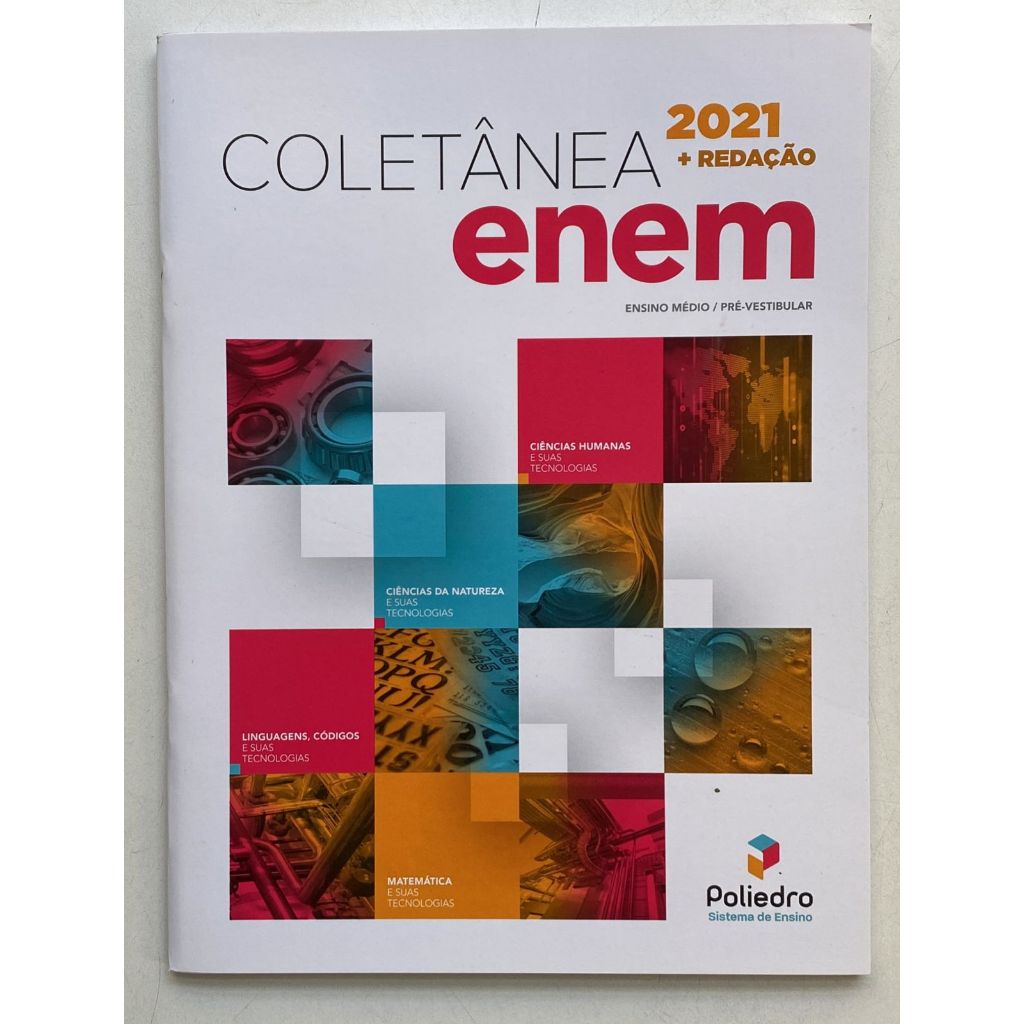 Coletânea Enem Poliedro - 2021 + Redação | Shopee Brasil