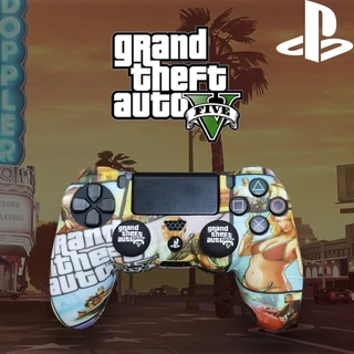 CAPA PROTETORA PARA PS4 DUALSHOCK 4 GTA V COM GRIP