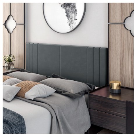 Painel Cabeceira de cama completa CASAL Box 140x55cm Riscada Envio Imediato