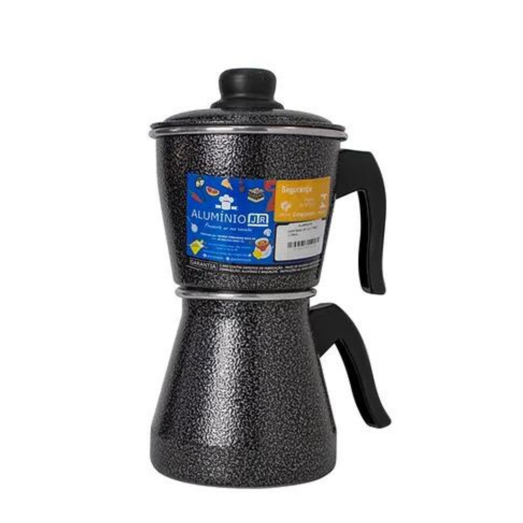 Cafeteira Para Fogão Econômica Craquelada Polida 900ml Em Alumínio ...