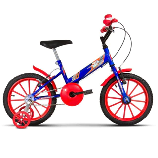 Bicicleta Bicicletinha Infantil Ultra Kids T Aro 16 Azul E Vermelho - Ultrabike