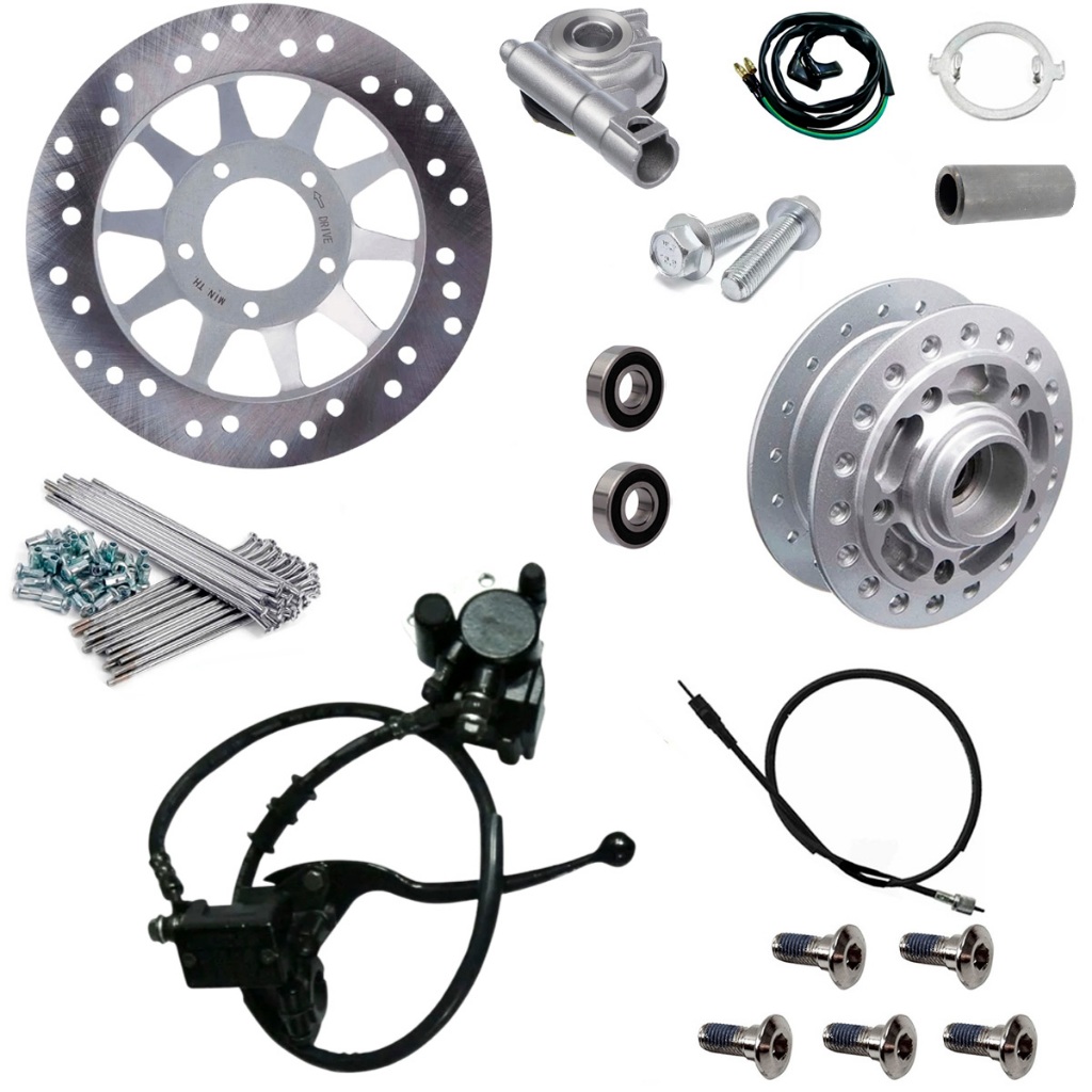 Kit Sistema Freio A Disco Cg Titan Fan 125 2000 A 2013 Com Cubo Raio ...