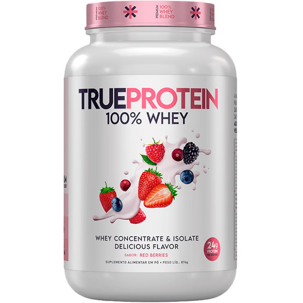 True Protein 100% Whey (Proteína Concentrada e Isolada) - 874g - True ...