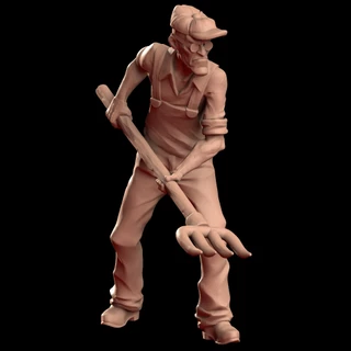 Eustácio, Coragem, o cão covarde | Miniatura para Boardgame, Zombicide, Colecionável, Zombie