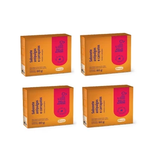 Sabonete Antipulgas E Carrapatos Ibapet Caes Gatos Kit Com 4