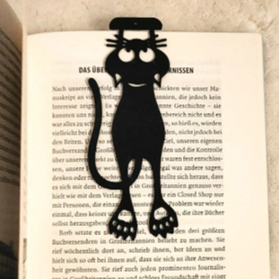 Marcadores de página, livro, revista, caderno - Temático personalizado - Gato pendurado