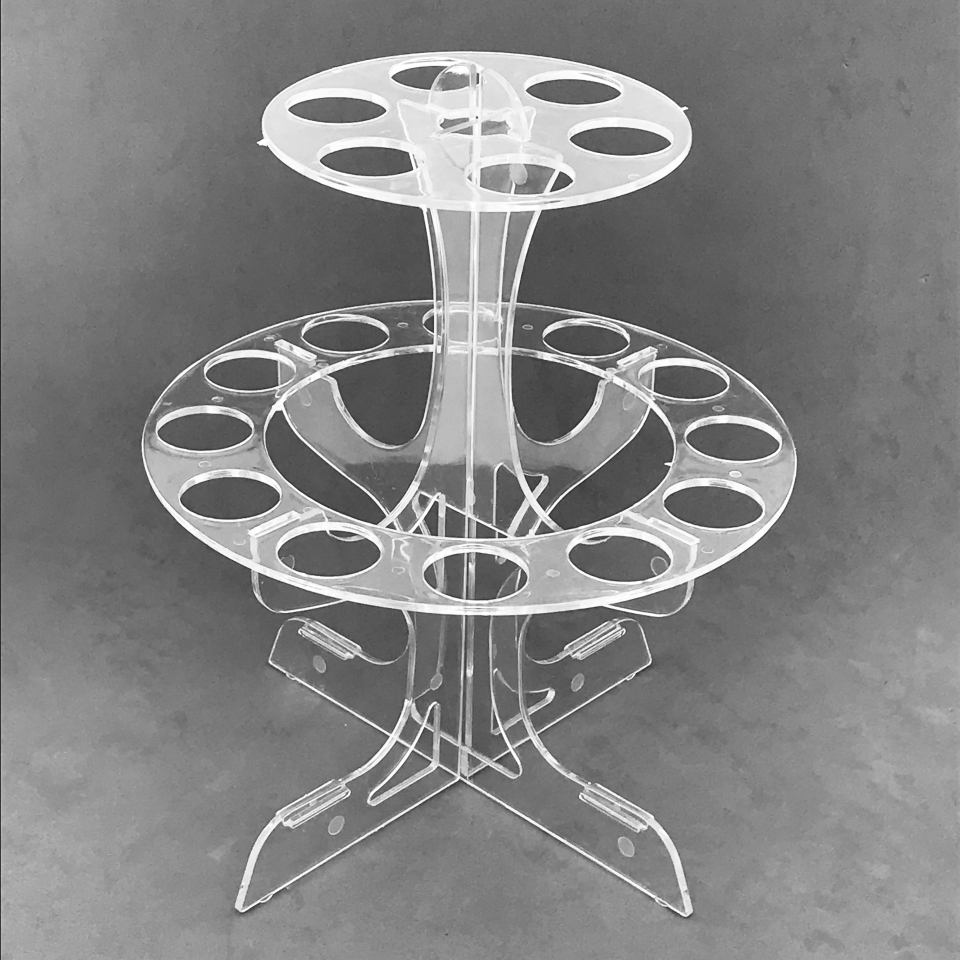 Kit C/2 Suporte Porta Tubetes, Cones Trufados Temperos