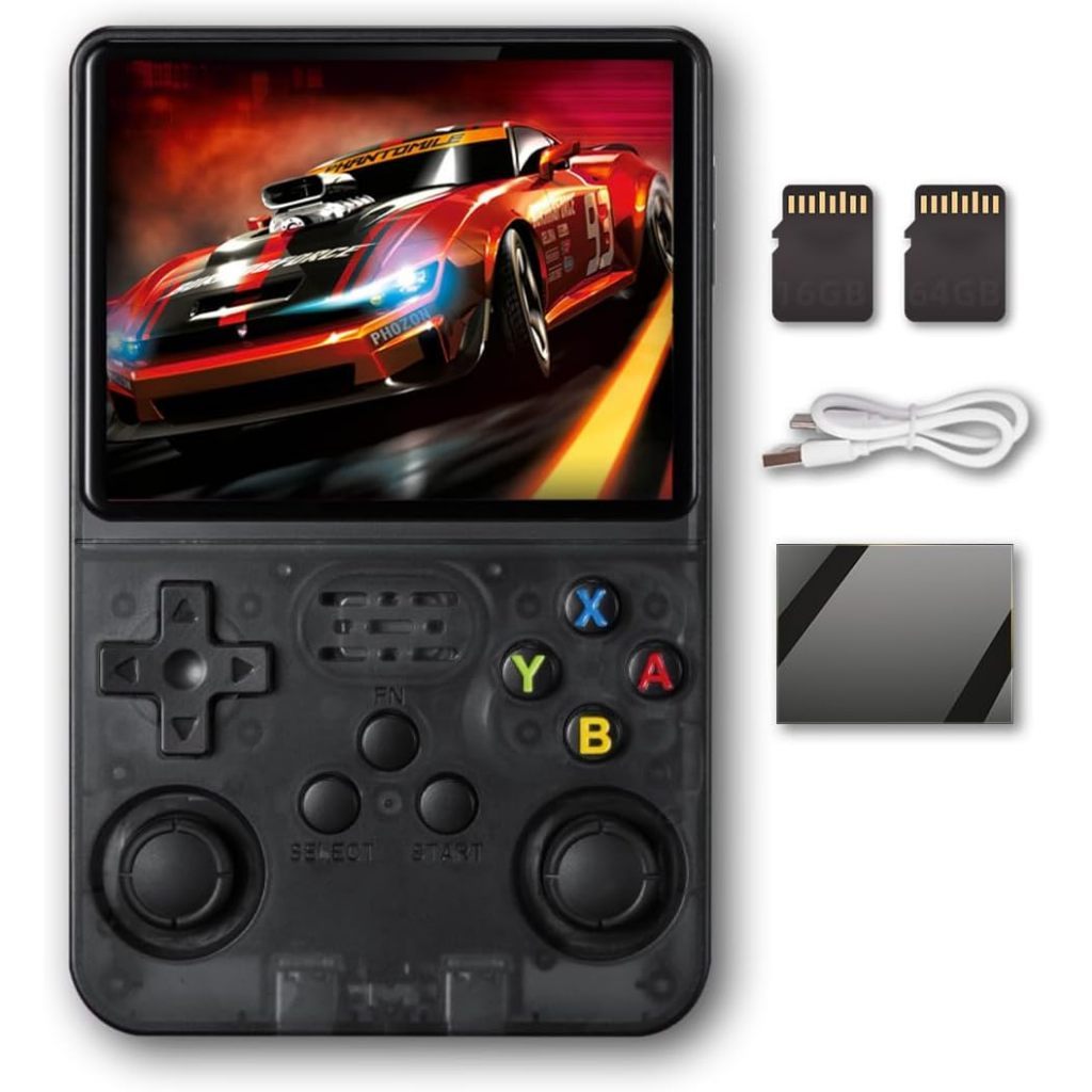 Console R36S - Preto Translúcido