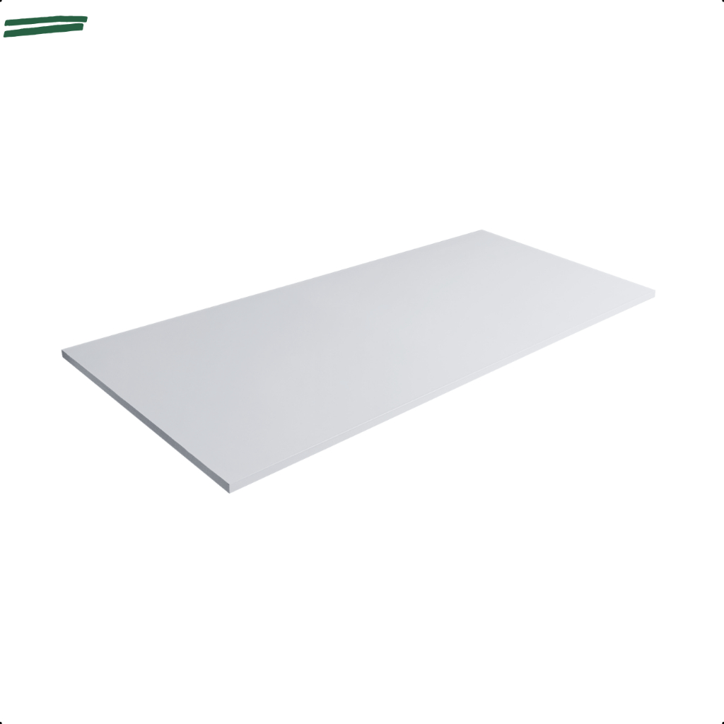 1 Prateleira Branca 100X50 Tampo Tabua Mdf Organizadora Decoração Cozinha Quarto Banheiro Sala