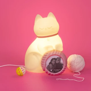 LUMINÁRIA GATINHA NOVELO COM PORTA RETRATO USARE