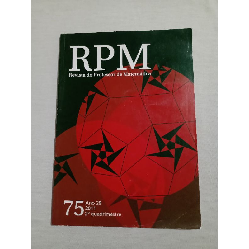 RPM Revista Do Professor de matemática | Shopee Brasil