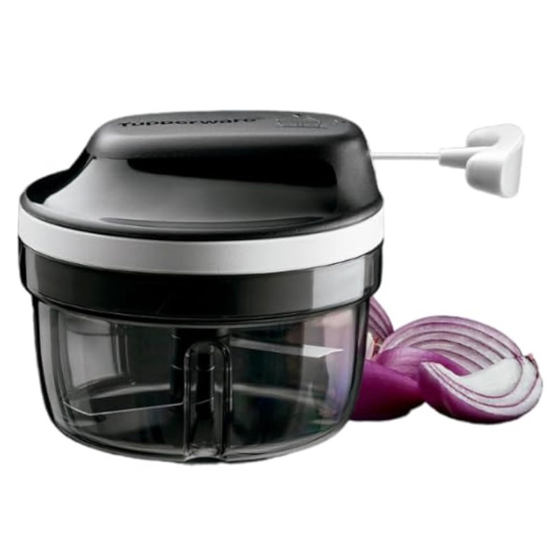 Tupperware Turbo Chef | Processador Triturador Manual (SuperSonic Preto ...