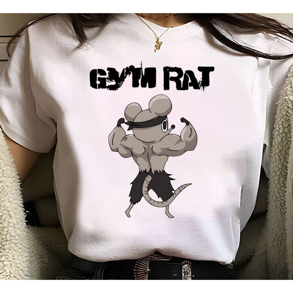 Camiseta Gym Rat Rata de Academia Treino Musculação | Shopee Brasil