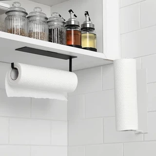 Gancho Multiuso Suporte Com Adesivo De Porta Papel Toalha Alumínio Filme Sem Furos Para Cozinha Clink