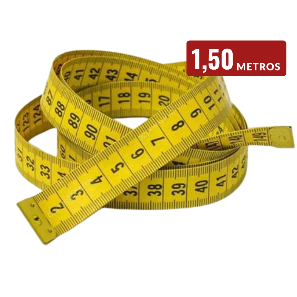 Fita Métrica Flexível 150cm Corporal Costura Cintura Braço Vonder