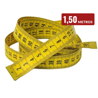 Fita Métrica Flexível 150cm Corporal Costura Cintura Braço Vonder