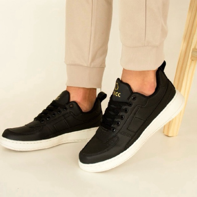 Sapatênis masculino Tênis casual couro sintetico sapato leve confortavel costurado