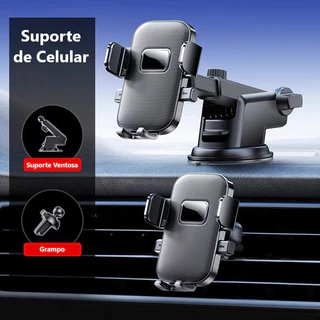 S012 - Suporte Para Telefone Celular Com Base Ventosa Saída De Ar Carro Smartphone 360º De Giratório Universal Automóveis